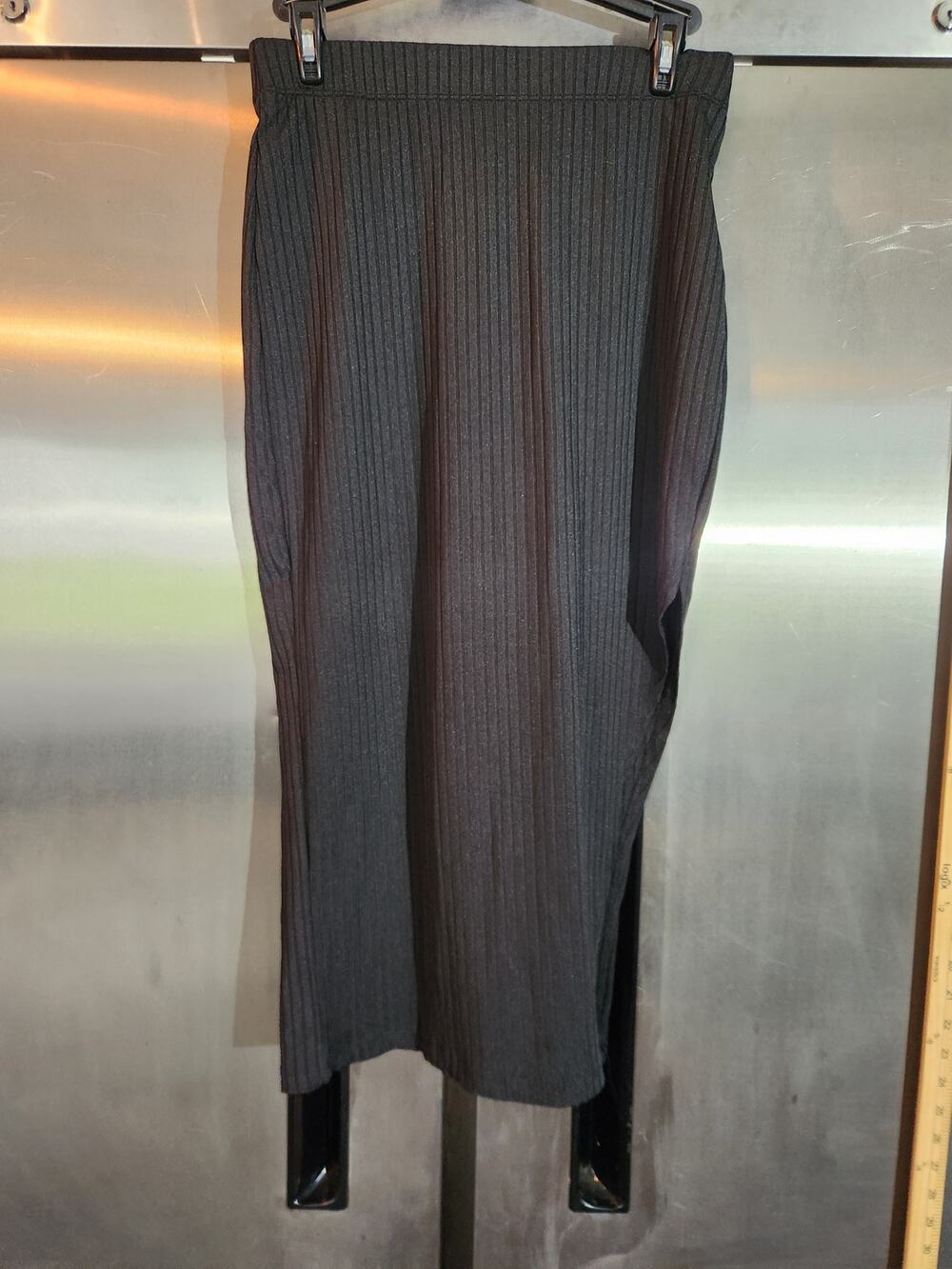 SHEIN Pinstripe Wide Leg Trousers Women's Size 6 Cuffed Hem